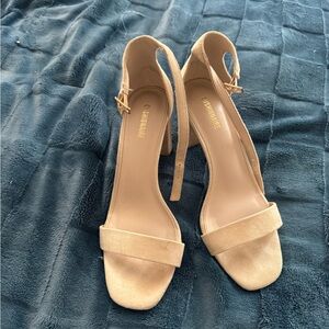 Cushionaire Beige Strap Heels